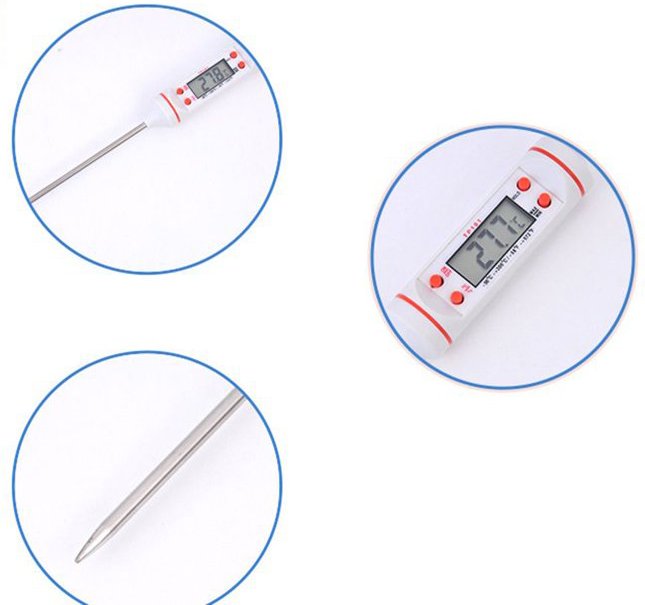 Digital Probe Type Thermometer TP 101 White Details