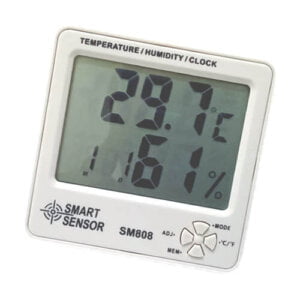 Smart Sensor Digital Humidity Temperature and Clock Meter SM808