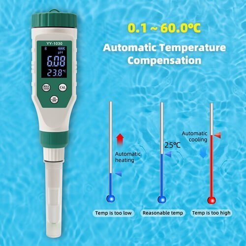 YY 1030 Smart Bluetooth PH Meter for Water Soil Cosmetic Food Cheese Meat etc 4
