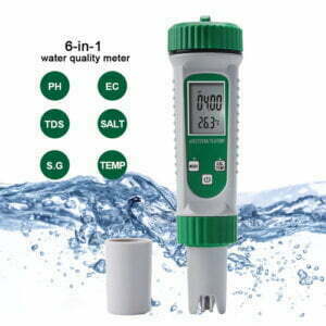 6 in 1 Multi Parameter Water pH EC TDS Salt SG and Temp Tester pH 786