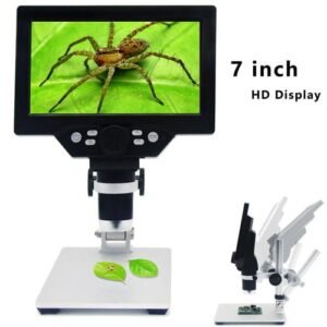 Portable Digital Microscope G1200 with 7 inch LCD Monitor 12MP and 1200X Zoom Microscope