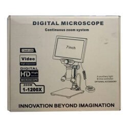 Portable Digital Microscope G1200 with 7 inch LCD Monitor 12MP and 1200X Zoom Microscope Box