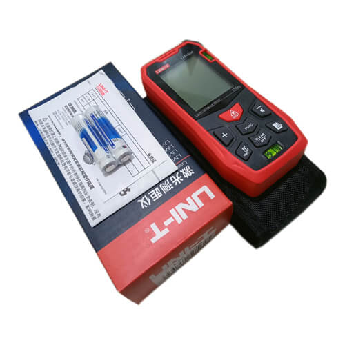 UNI T Laser Distance Meter LM120A box with details