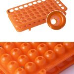 Plastic Test Tube Rack 50 Holes with Silicone Gasket