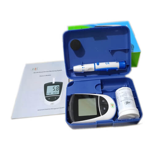 NTI Blood Glucose Monitor BG 208 with Strips