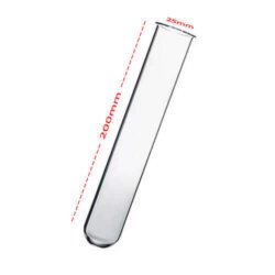 Glass Test Tube 200mm Hard Glass (8 Inch x 25mm)