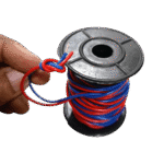 10 Yards Red and Blue Cable 23/076 with Bobbin