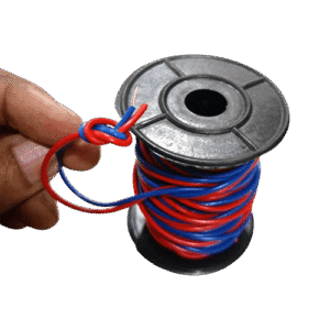 10 Yards Red and Blue Cable 23/076 with Bobbin