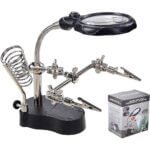 Helping Hand Magnifier LED Light with Soldering Stand