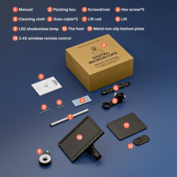 Digital Microscope 351B with 10.1 Inch Screen All Parts
