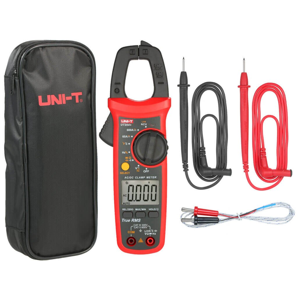 UNI T UT204+ Digital Clamp Meter AC DC 600A