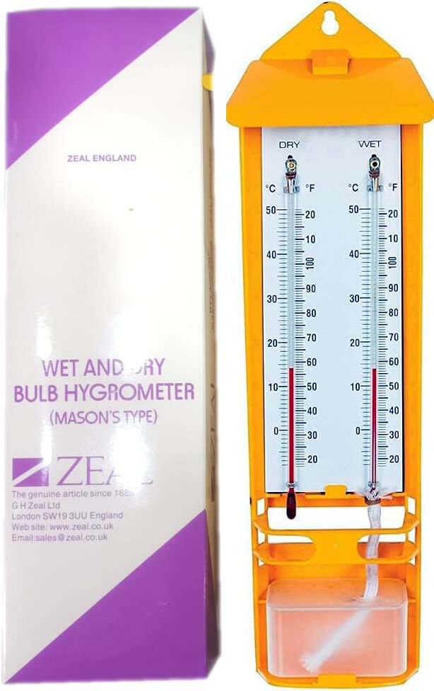 Zeal Wet and Dry Hygrometer with Red Spirit