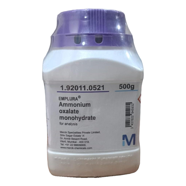 Ammonium Oxalate Monohydrate 500 gm Merck India Descriptions