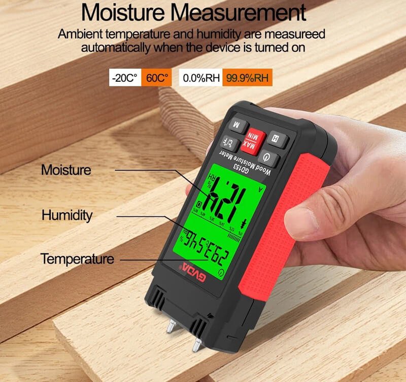 Applications of Wood Moisture Meter GD153 GVDA