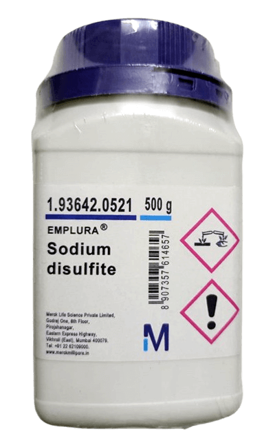 Description of Sodium Disulfite 500gm Merck India