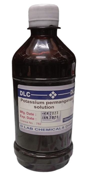 Real Picture of Potassium Permanganate Solution