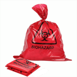 Biohazard Bag Red 12x20 Inch