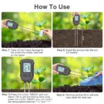 Precision 5 in 1 Soil Tester for Fertility, Moisture, Temperature, pH and Sunlight Meter Application