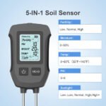 Precision 5 in 1 Soil Tester for Fertility, Moisture, Temperature, pH and Sunlight Meter Features