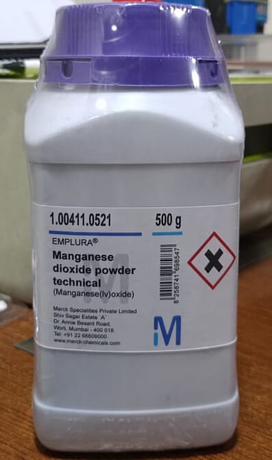 Manganese Dioxide Powder 500g Merck Real Picture
