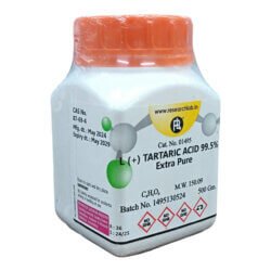 L(+) Tartaric Acid 99.5% Extra Pure 500g RL India