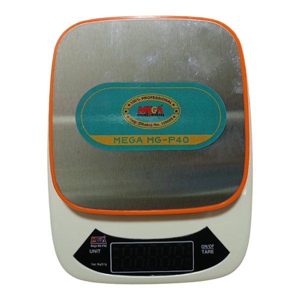Mega 3Kg Digital Scale MG-P40 for Lab and Kitchen Mega 3Kg Digital Scale MG-P40 for Lab and Kitchen