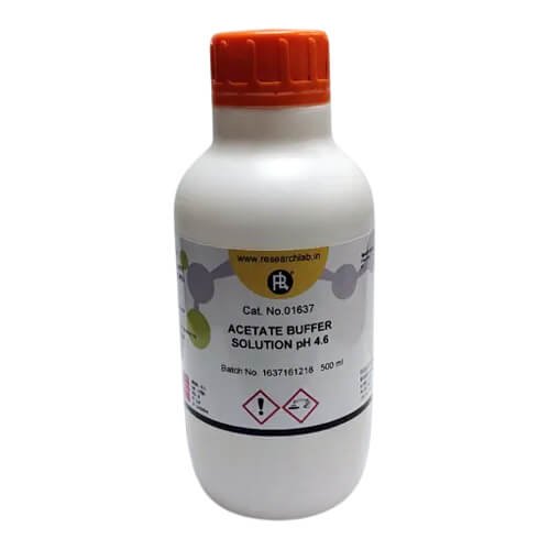 Acetate Buffer Solution pH4.6 500mL Research Lab Acetate Buffer Solution pH4.6 500mL Research Lab