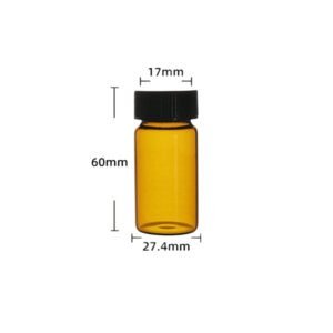 Amber Glass Vial 20mL with Screw Cap China