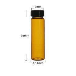Amber Glass Vial 40mL with Screw Cap China