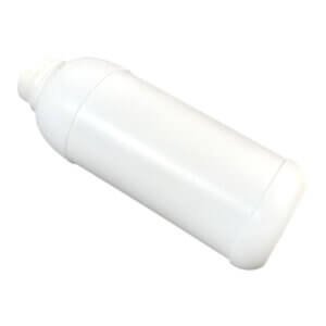 HDPE Plastic Bottle 1000mL White Bottom Side