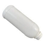 HDPE Plastic Bottle 1000mL White Cap Side