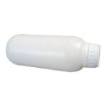 HDPE Plastic Bottle 500mL White Cap Side