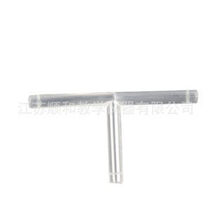 PVE Plastic T Connector 8mm for Chemistry Lab Pipe