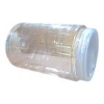 Plastic Sample Container 1500mL with Screw Cap Right Side