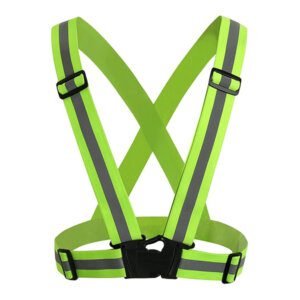 Reflective Safety Harness Vest Green Color