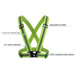 Reflective Safety Harness Vest Green Color - Image 2