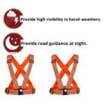 Reflective Safety Harness Vest Orange Color