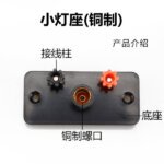 Small Bulb Holder with Terminals for Physics Lab Details Chinese