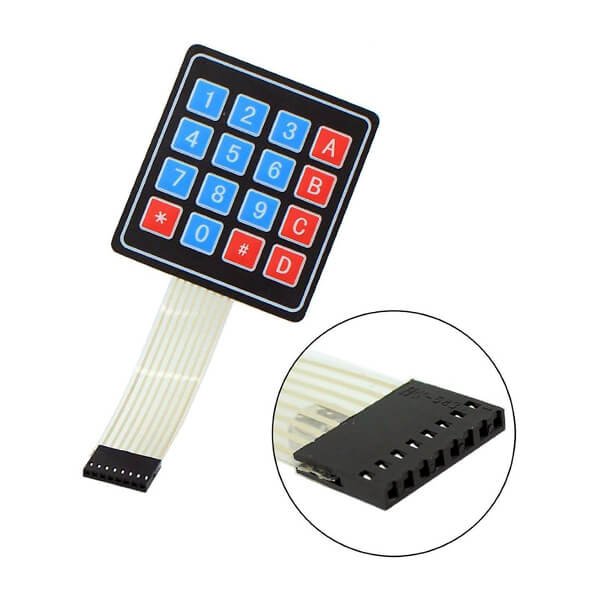 4x4 16Key Matrix Keyboard Membrane Switch Keypad 4x4 16Key Matrix Keyboard Membrane Switch Keypad