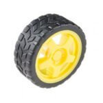 Rubber Wheel for BO Motor (65mm X 26mm) 1 Pcs - Image 2