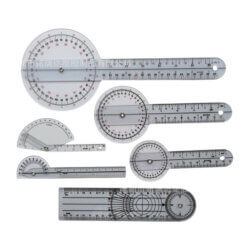 Goniometer with Therapy Protractor and Angle Ruler 6 Pcs Set