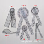 Goniometer with Therapy Protractor and Angle Ruler 6 Pcs Set - Image 2