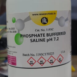 Phosphate Buffered Saline pH 7.2 (PBS) Label