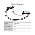 12V to 5V 3A DC-DC Converter, Dual USB Waterproof Step Down Module Specification