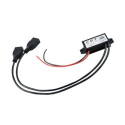 12V to 5V 3A DC-DC Converter – Dual USB Waterproof Step Down Module