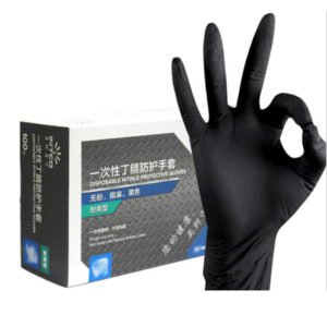 Nitrile Black Hand Gloves 100 Pcs Food Grade Gloves