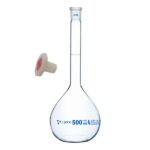 Arco Volumetric Flask 500mL with Plastic Stopper