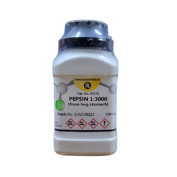 Pepsin 100g 1-3000 (From Hog Stomach), Research Lab Pepsin 100g 1-3000 (From Hog Stomach), Research Lab