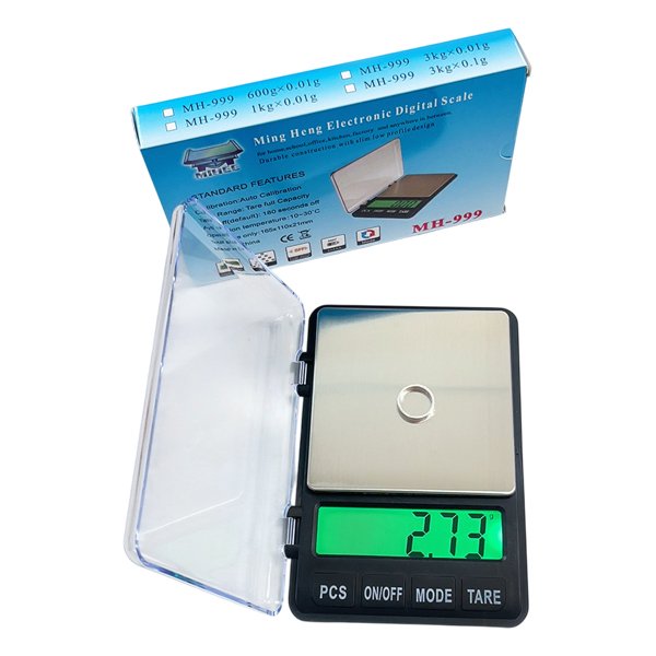 Precision Digital Pocket Scale 0.01g to 600g with PCS Counting MH-999 Precision Digital Pocket Scale 0.01g to 600g with PCS Counting MH-999